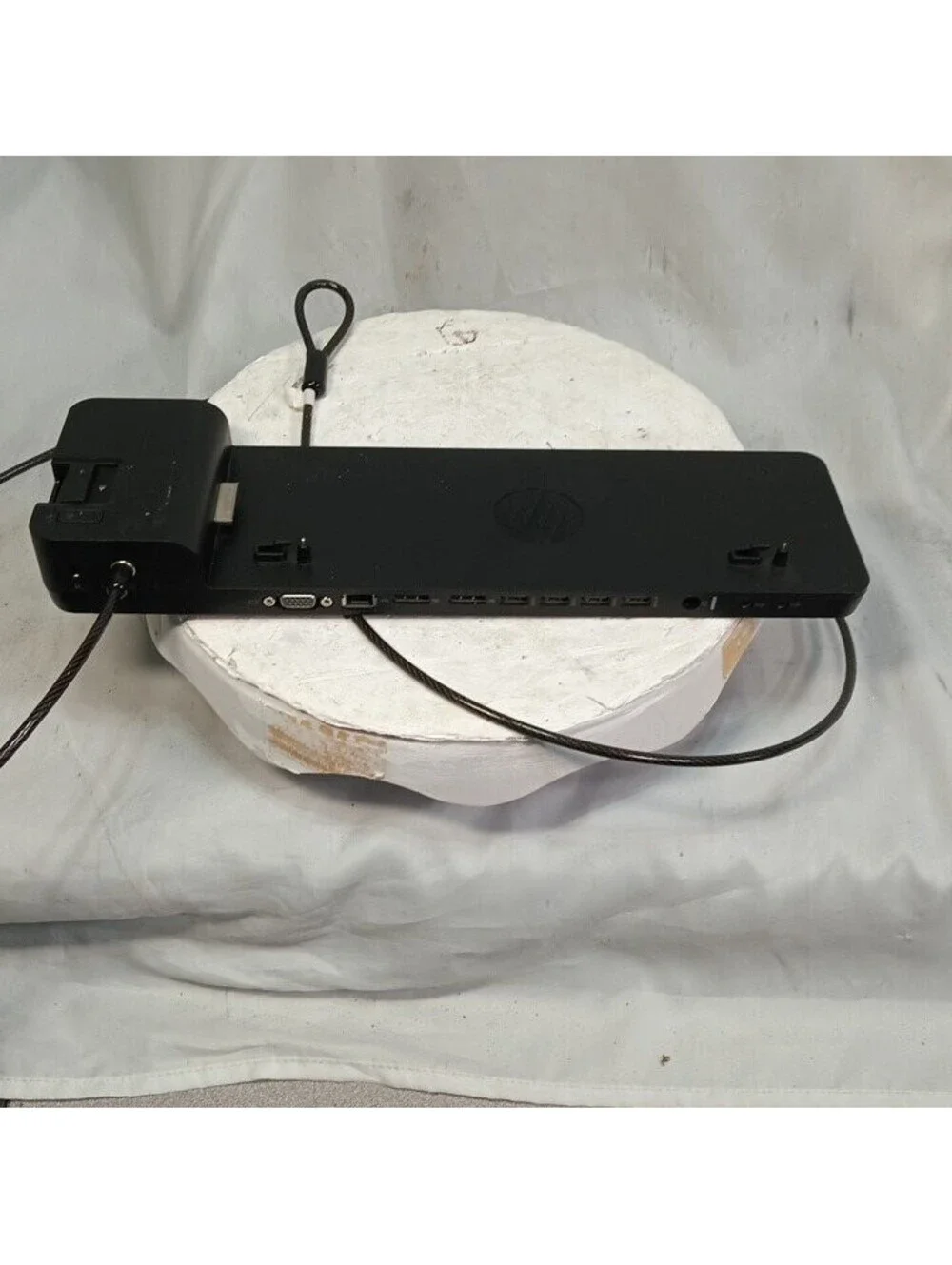 HP 2013 UltraSlim Docking Station D9Y32AA USB 3.0 VGA Ethernet Tested Used